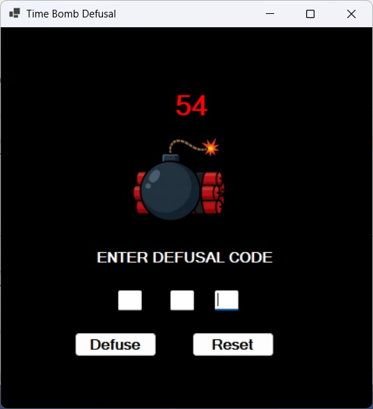 VB.NET Time Bomb game interface