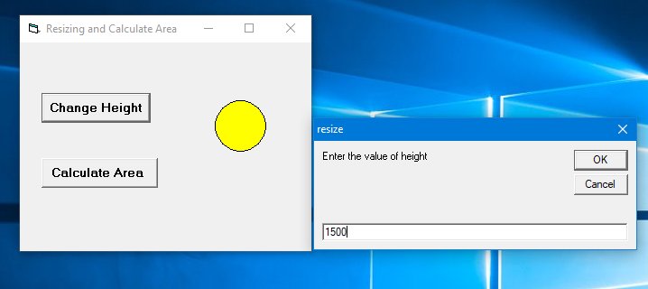 VB6 Circle Example Output