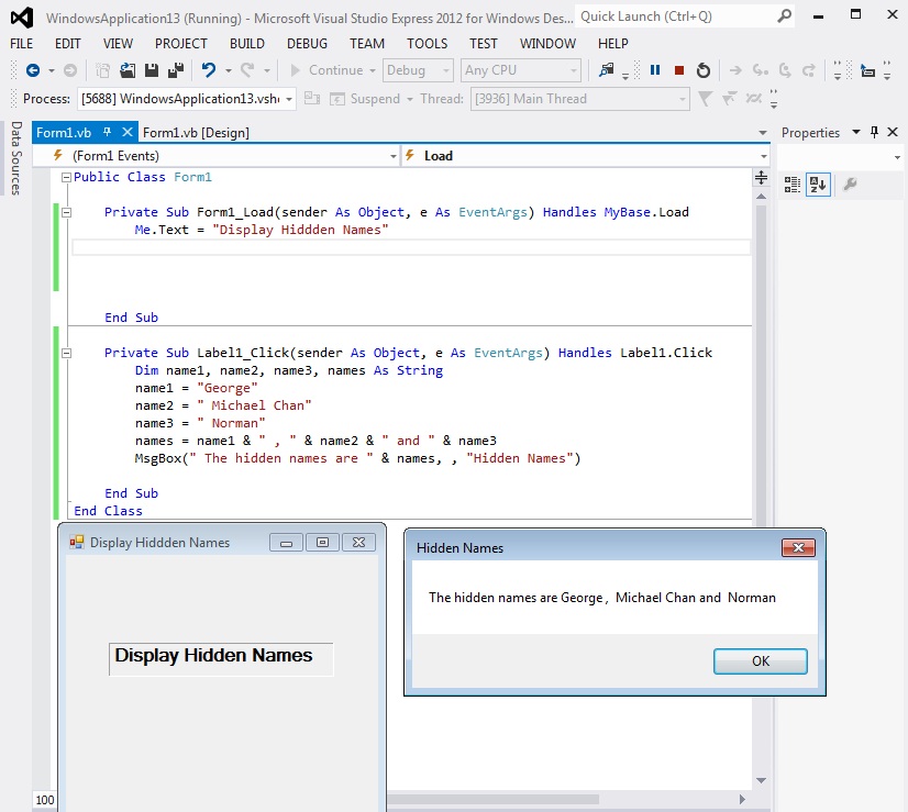 Visual Basic 2012