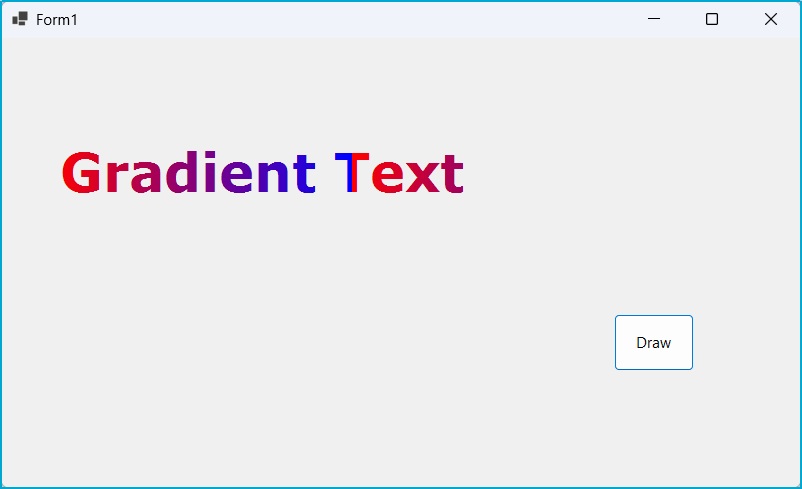 Gradient text